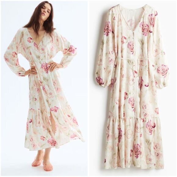 H&M Dresses & Skirts - H&M Tie-Belt Crepe Dress New